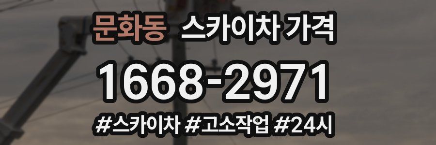 문화동 스카이차 가격