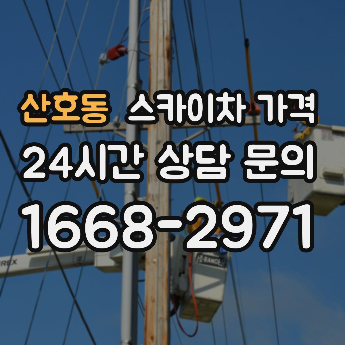 산호동 스카이차 가격