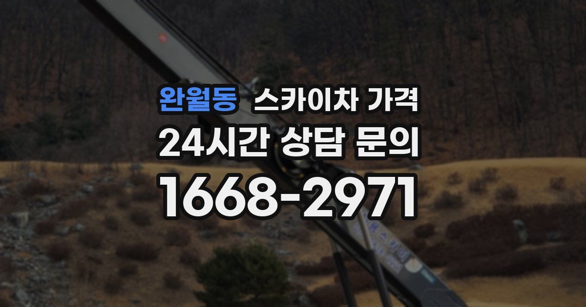 완월동 스카이차 가격