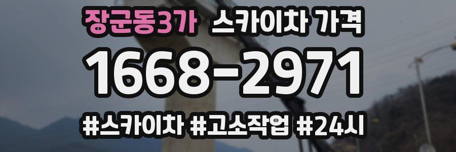장군동3가 스카이차 가격