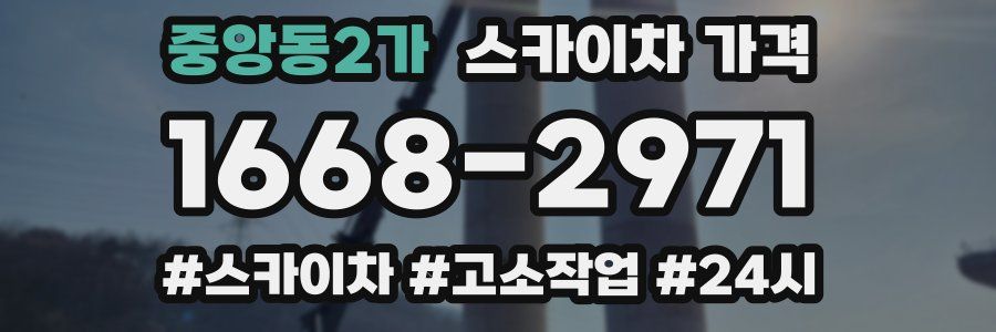 중앙동2가 스카이차 가격