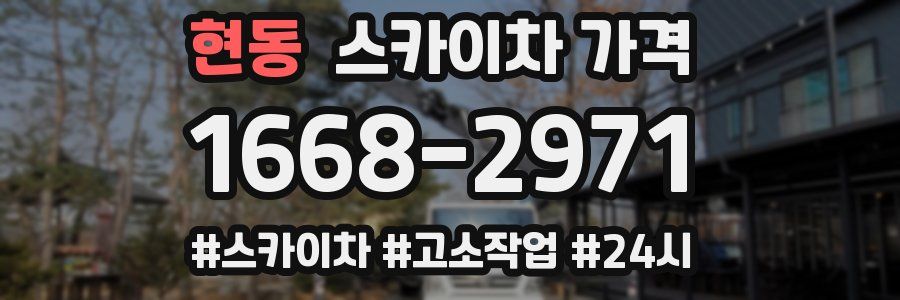 현동 스카이차 가격