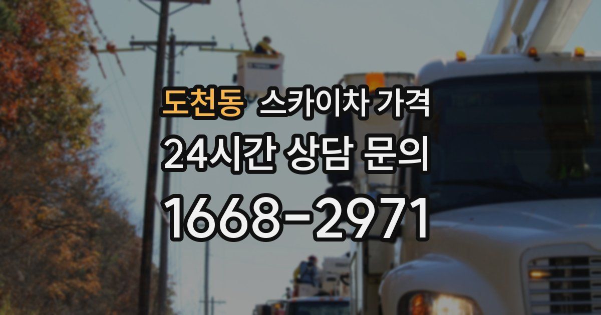 도천동 스카이차 가격