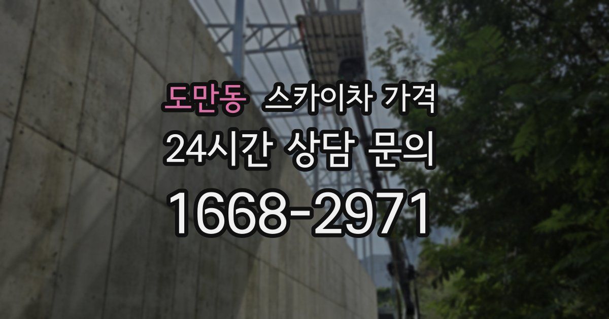 도만동 스카이차 가격