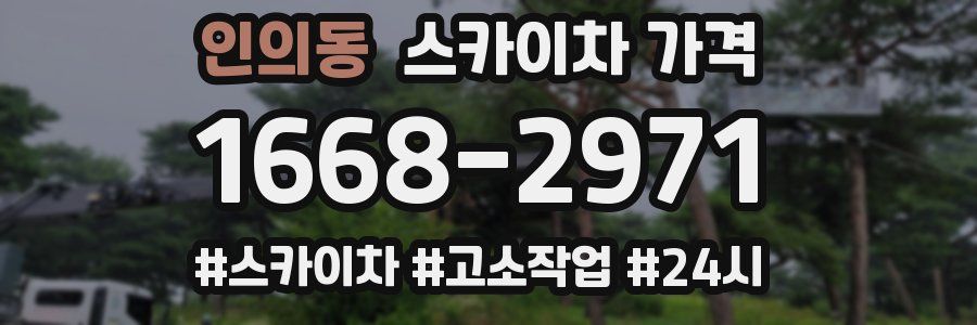 인의동 스카이차 가격
