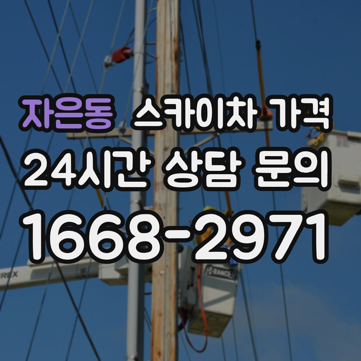 자은동 스카이차 가격