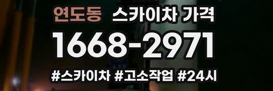 연도동 스카이차 가격