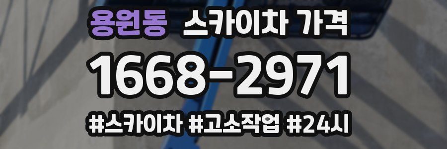 용원동 스카이차 가격