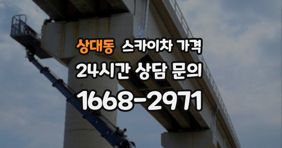 상대동 스카이차 가격