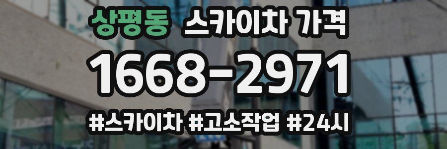 상평동 스카이차 가격