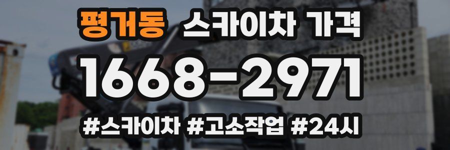 평거동 스카이차 가격