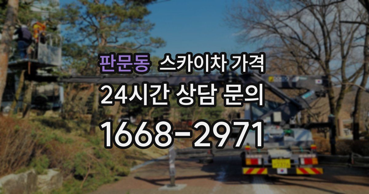 판문동 스카이차 가격