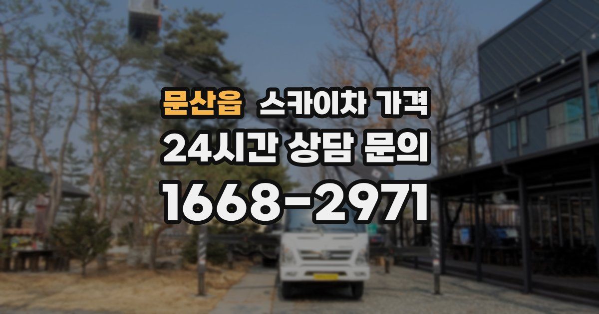 문산읍 스카이차 가격