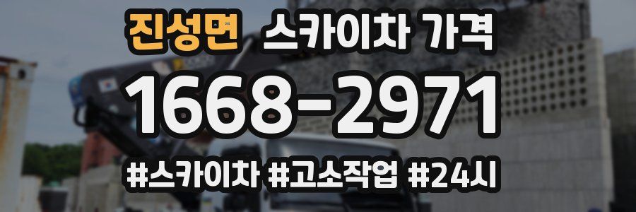진성면 스카이차 가격
