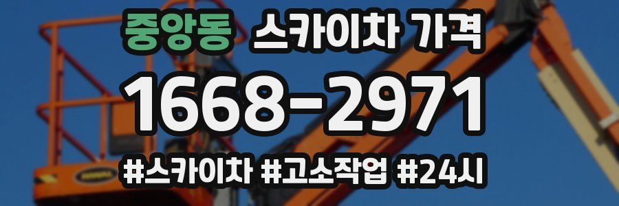 중앙동 스카이차 가격