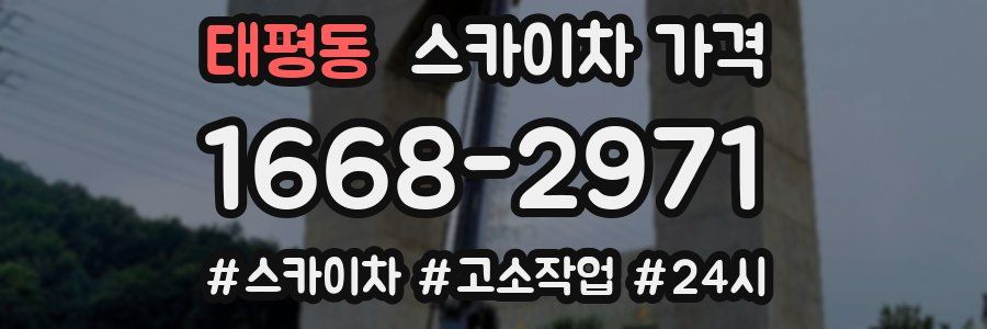 태평동 스카이차 가격