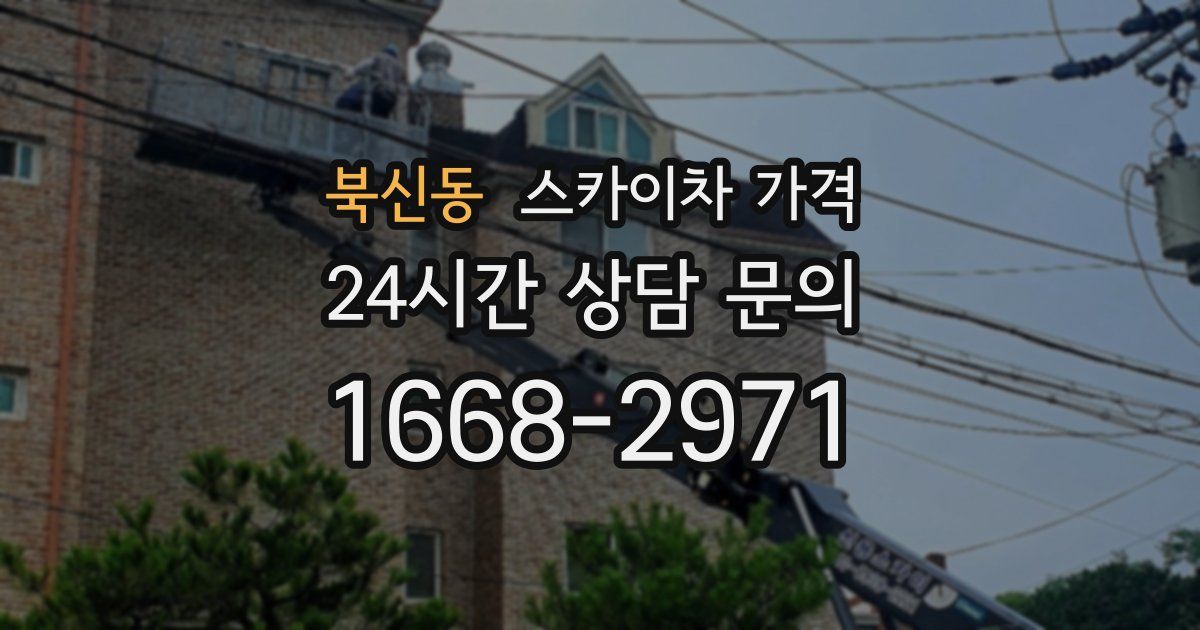 북신동 스카이차 가격