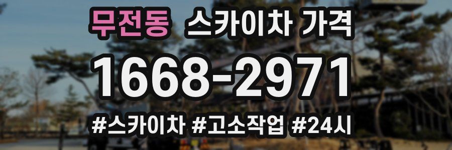 무전동 스카이차 가격