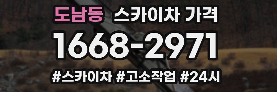 도남동 스카이차 가격