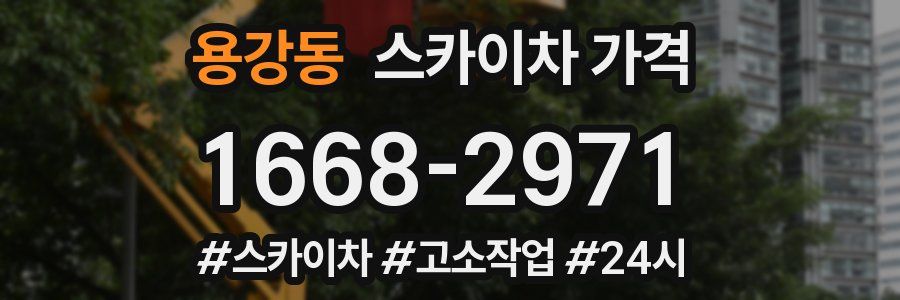 용강동 스카이차 가격