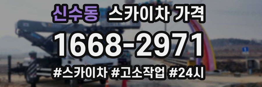 신수동 스카이차 가격