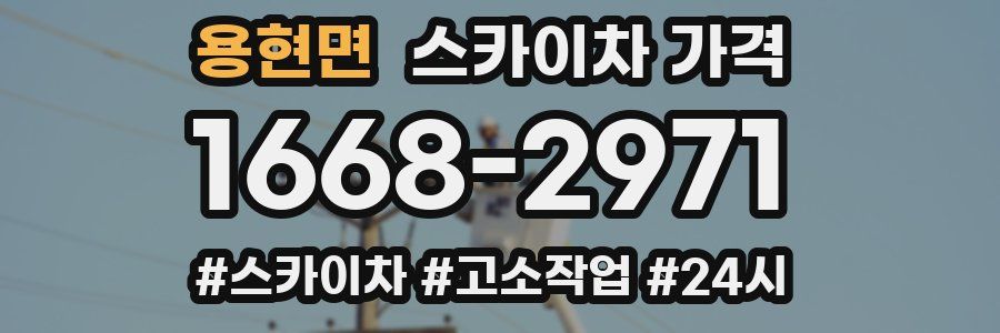 용현면 스카이차 가격