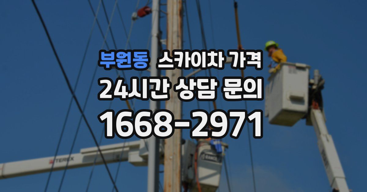 부원동 스카이차 가격