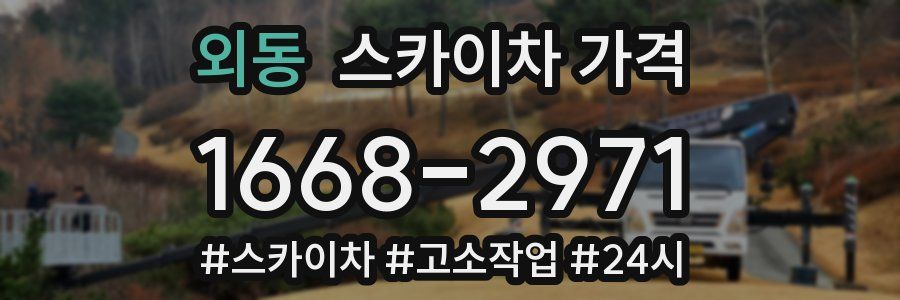 외동 스카이차 가격