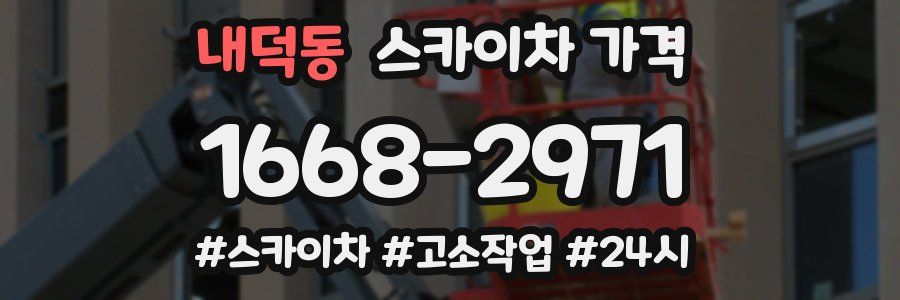 내덕동 스카이차 가격