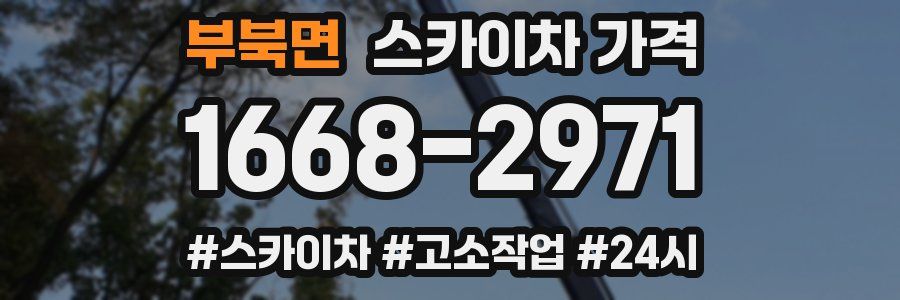 부북면 스카이차 가격