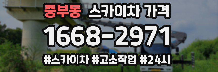 중부동 스카이차 가격