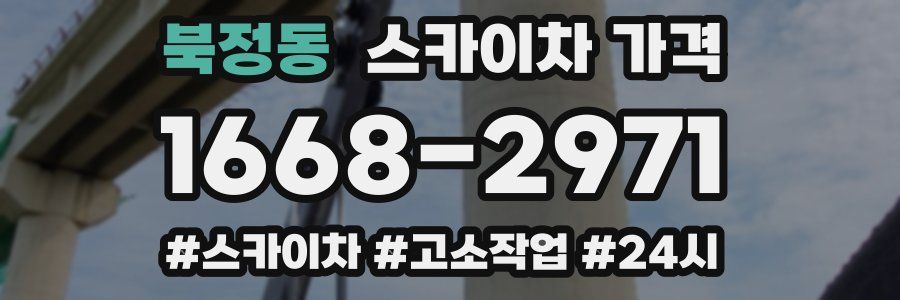 북정동 스카이차 가격