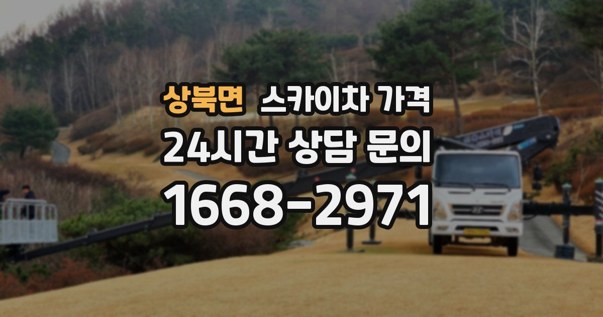 상북면 스카이차 가격