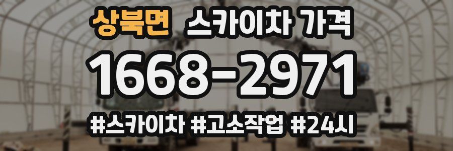 상북면 스카이차 가격