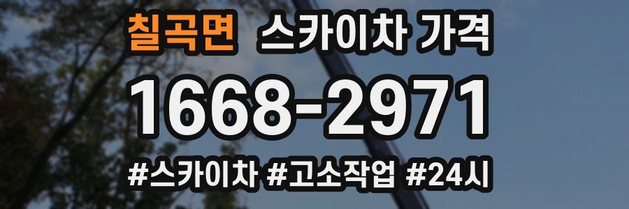 칠곡면 스카이차 가격