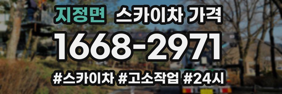 지정면 스카이차 가격