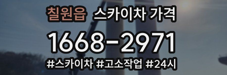 칠원읍 스카이차 가격