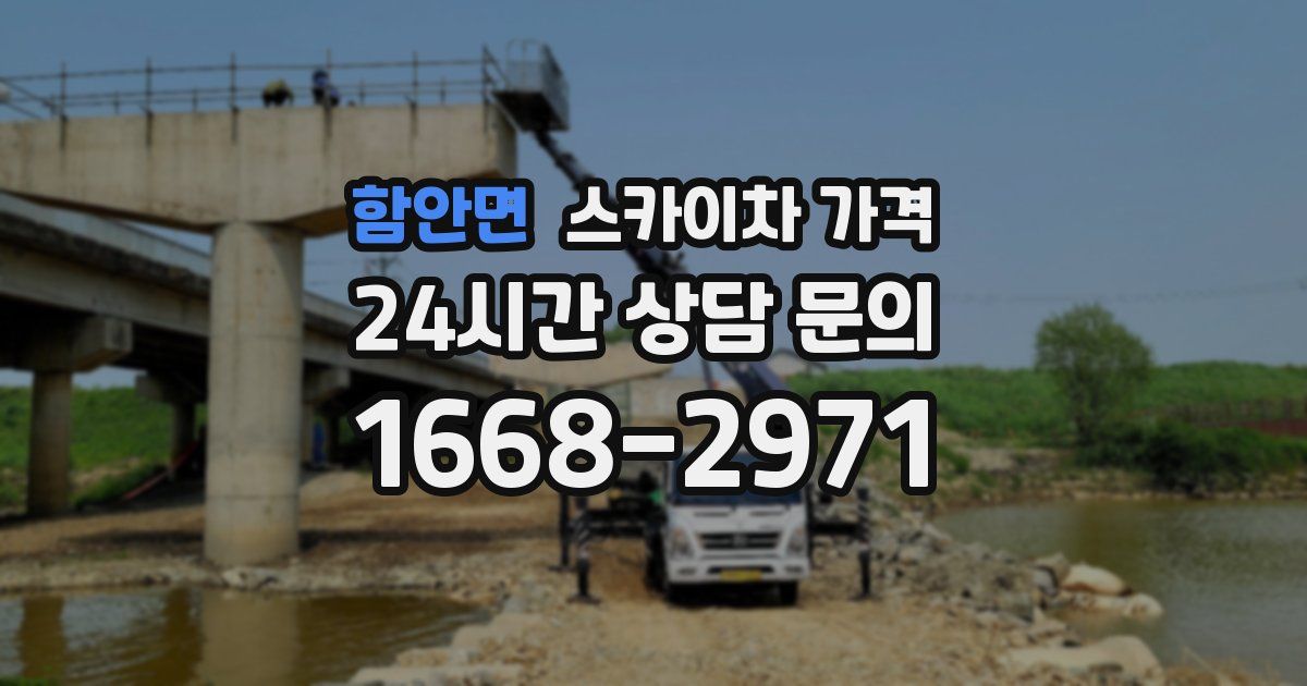 함안면 스카이차 가격