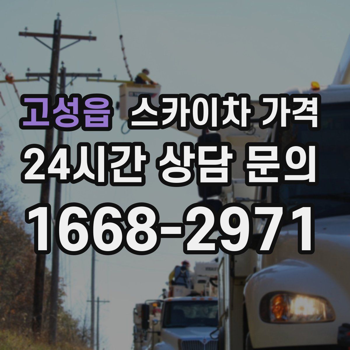 고성읍 스카이차 가격