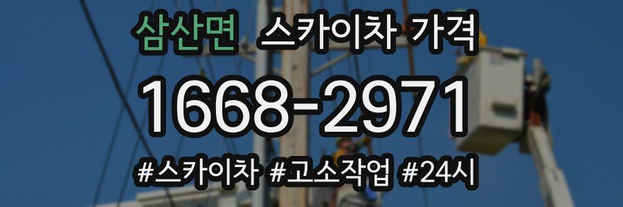삼산면 스카이차 가격
