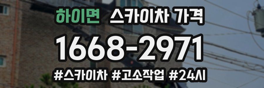 하이면 스카이차 가격