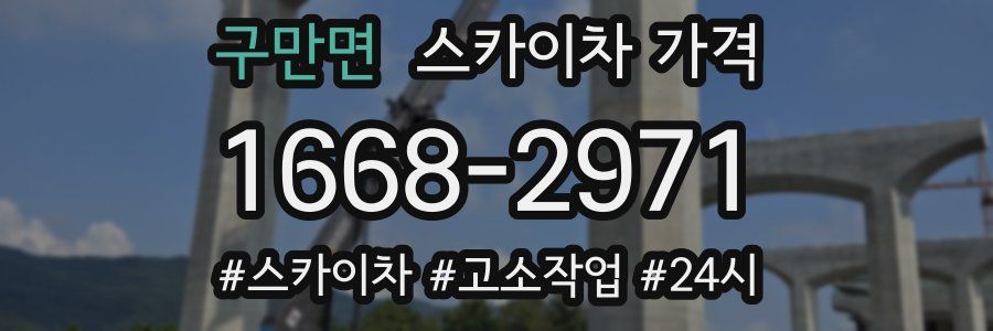 구만면 스카이차 가격