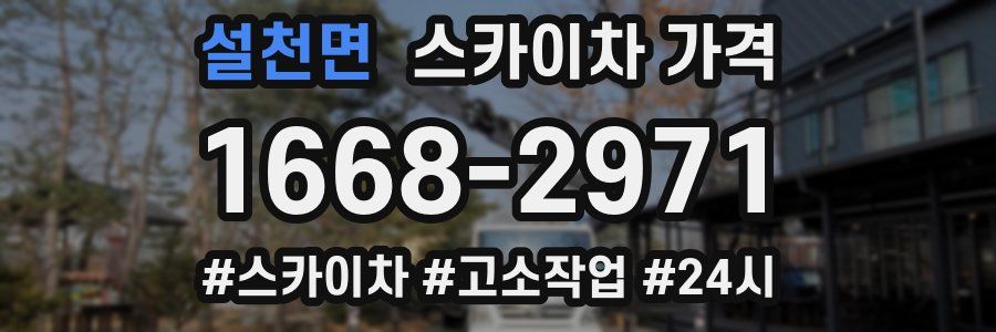 설천면 스카이차 가격