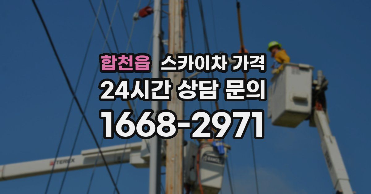 합천읍 스카이차 가격