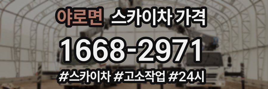 야로면 스카이차 가격