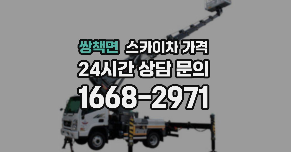 쌍책면 스카이차 가격