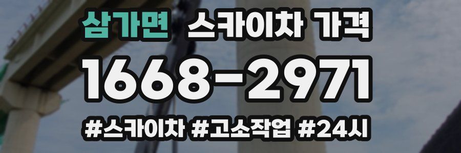 삼가면 스카이차 가격