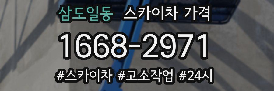 삼도일동 스카이차 가격