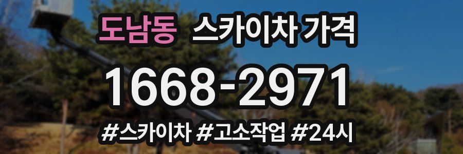 도남동 스카이차 가격