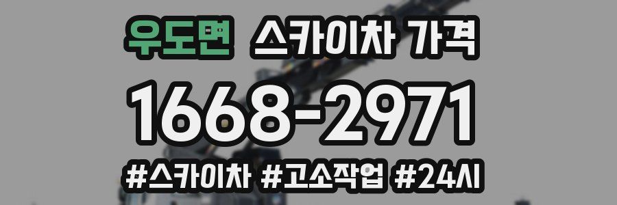 우도면 스카이차 가격